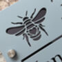 Personalised Bee Heart Design House Acrylic Number Sign, thumbnail 4 of 6