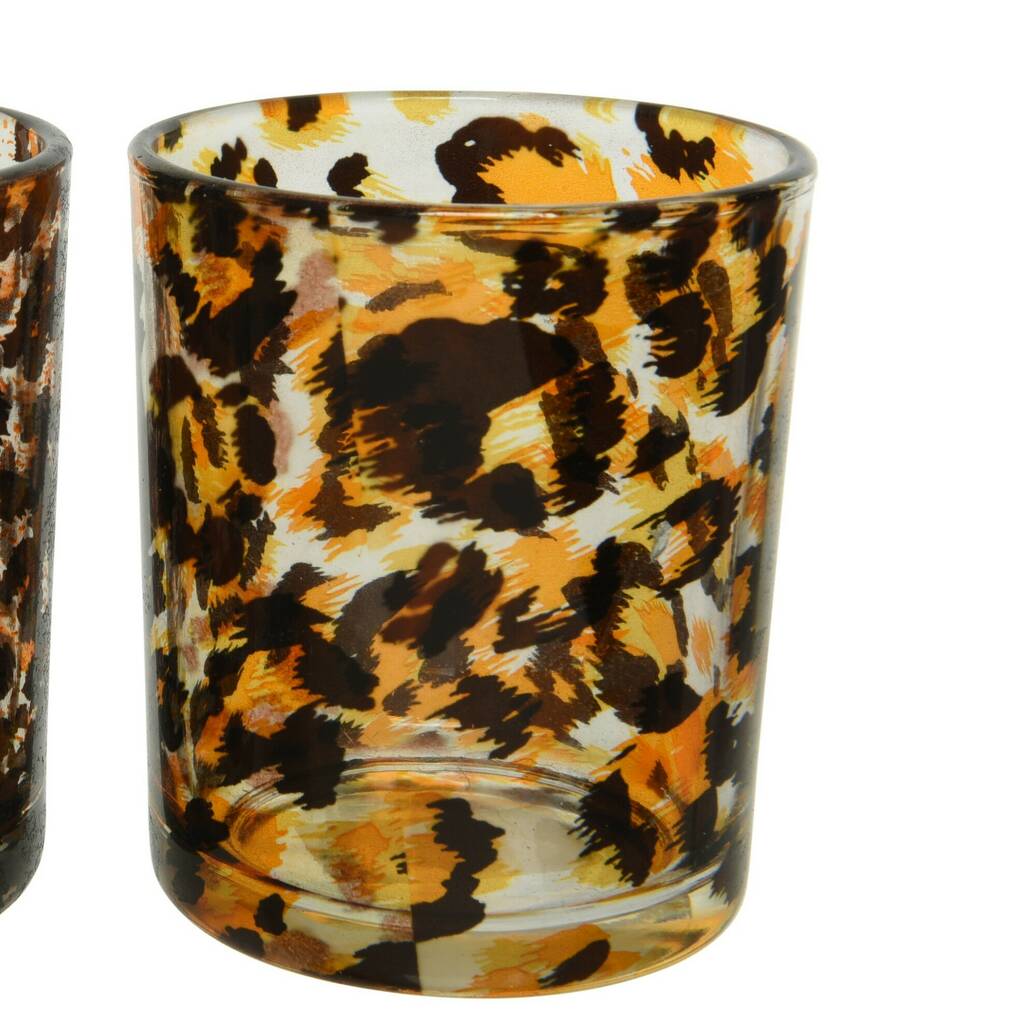 Animal Print Glass Votive By Ella James | notonthehighstreet.com