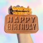 Stuffed Happy Birthday Chocolate Slab Choice Of Filling, thumbnail 2 of 3