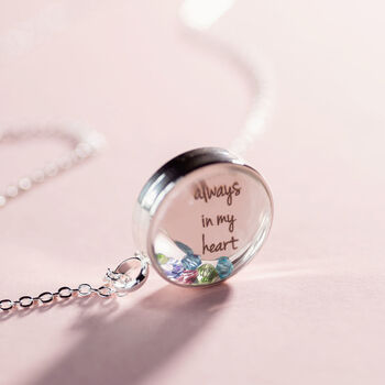 Create Your Own Personalised Family Birthstone Locket Necklace, 7 of 10