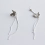 Butterfly Drop Earrings With Long Chains In A Box, thumbnail 5 of 6