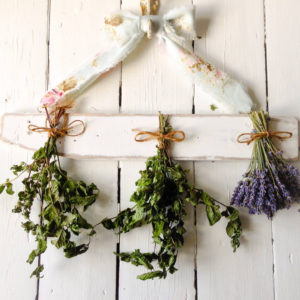 Reclaimed Wood Herb Or Flower Drying Rack By Potting Shed Designs