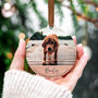 Personalised Photo Wooden Dog Memorial Ornament, thumbnail 7 of 7