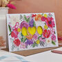 Watercolour Floral Papercut Wedding Card, thumbnail 4 of 9