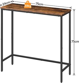 Slim Console Table For Hallway Compact Display Table, 11 of 12