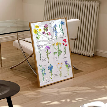 Wildflower Hand Painted Art Print, 4 of 6