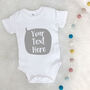 Personalised Speech Bubble Babygrow New Baby Gift, thumbnail 5 of 9