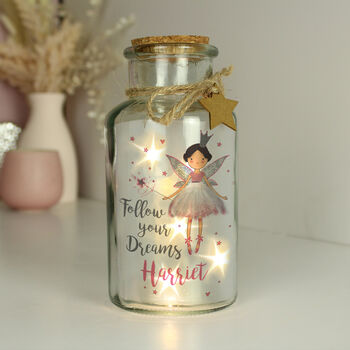 Personalised Fairy LED Glass Night Light, 3 of 3