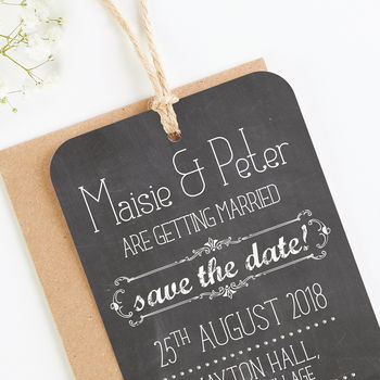 Chalkboard Save The Date, 2 of 5