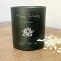 Birth Flower Gift Glow Through Candle July, thumbnail 1 of 2