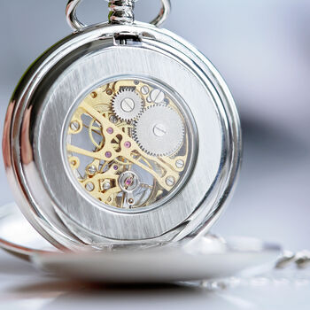 Personalised Dual Opening Pocket Watch, 5 of 12