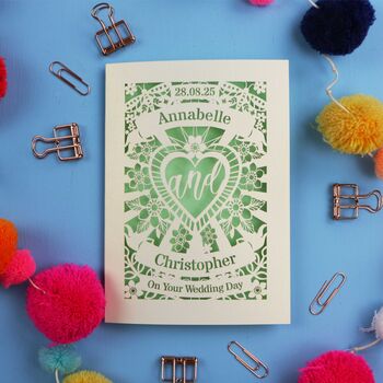 Personalised Wedding Card, 8 of 8