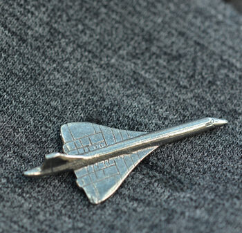 Pewter Concorde Lapel Pin Badge, 2 of 3