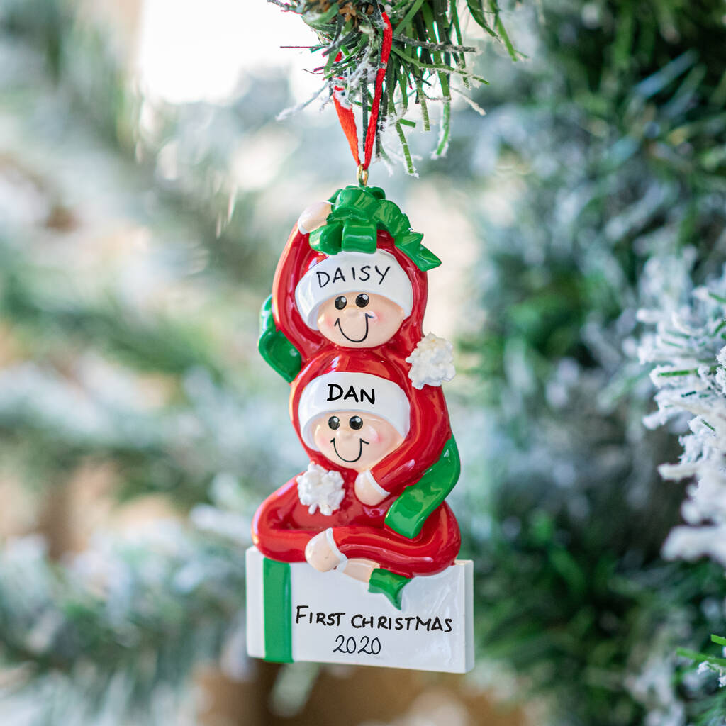 Personalised Gift Couple Christmas Decoration By The Letteroom
