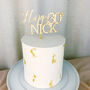 Personalised Any Age Happy Birthday Cake Topper, thumbnail 5 of 6
