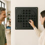 Metal Black Wall Peg Solitaire Board Game, thumbnail 1 of 8