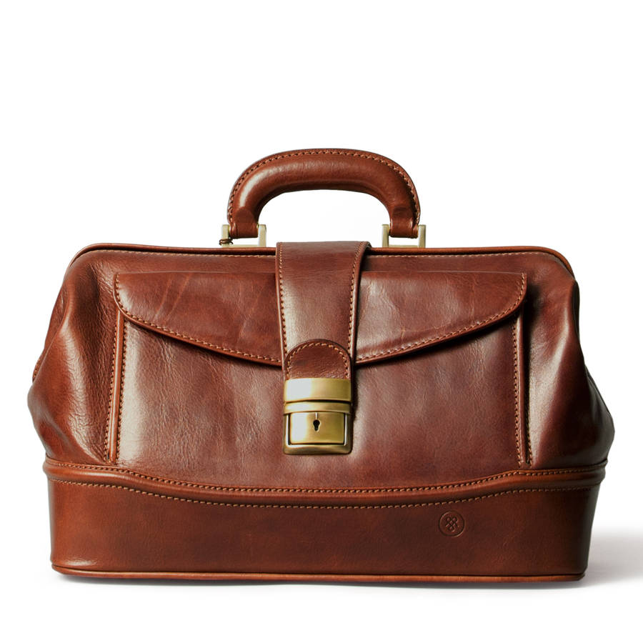 Small Luxury Leather Medical Bag. 'the Donnini S' By Maxwell Scott Bags