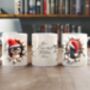 Cute Personalised Christmas Penguin Breakout Mug, thumbnail 2 of 2