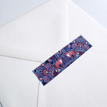 Blue Dusk Fox Washi Tape 15mm, 3 of 6