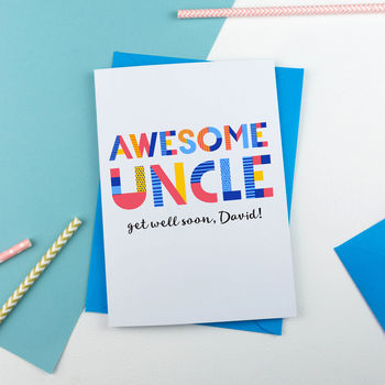 Awesome Uncle All Purpose Personalised Card, 3 of 4