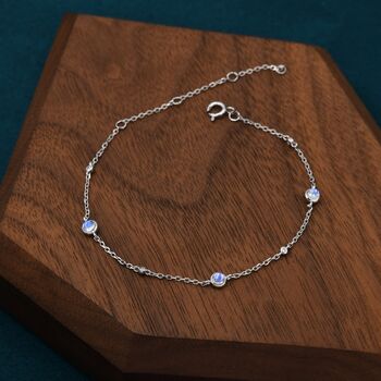 Delicate Moonstone Bracelet, 4 of 10