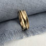 Hammered Gold Spinner Ring, thumbnail 3 of 6