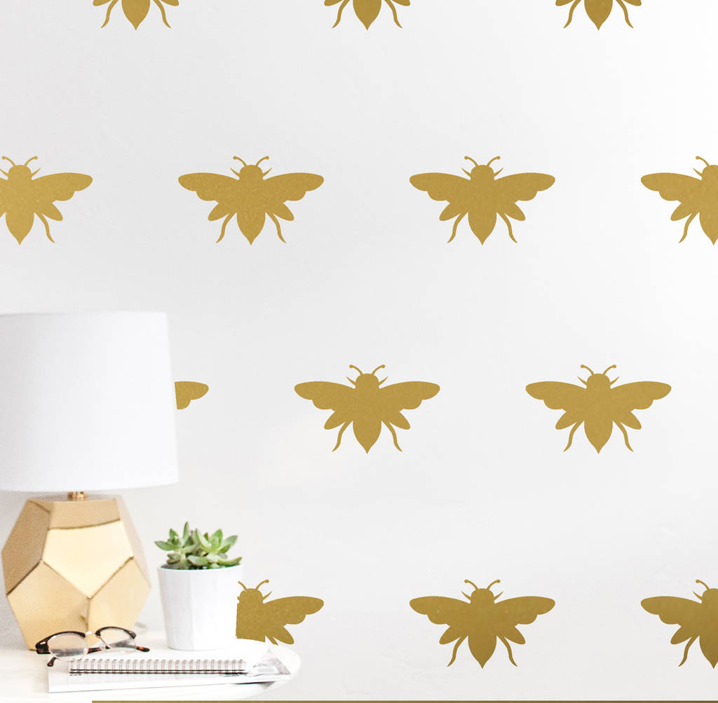 Bumble Bees Wall Sticker Set, 1 of 5
