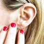 Diamond Studs Star Earrings, thumbnail 4 of 6