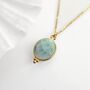 Larimar Gemstone Necklace, thumbnail 1 of 4