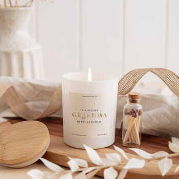 Grandma Christmas Candle Gift Set From Grandchild, 6 of 11