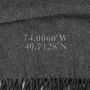 Personalised Coordinates Lambswool Scarf, thumbnail 4 of 10