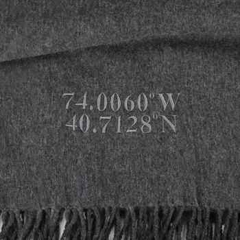 Personalised Coordinates Lambswool Scarf, 4 of 10