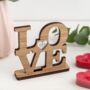 Personalised Freestanding Wooden Love Plaque, thumbnail 1 of 3