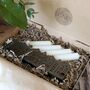 Brass 'House Facade' Candle Holder | Gift Set With Four Candles, thumbnail 3 of 4