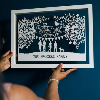 Personalised Family/Couples Papercut, 9 of 12