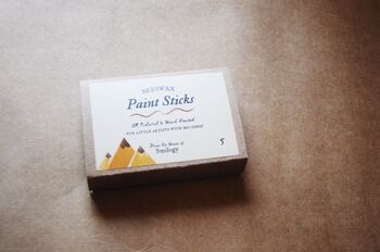 Set Of Five Beeswax Paint Sticks, 4 of 4