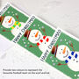 Personalised Snowman Family Football Card, thumbnail 4 of 9