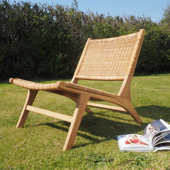 Rattan Lounger Chair, 4 of 6