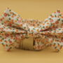 Orange Daisy Dog Bow Tie, thumbnail 9 of 11