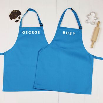Personalised Kids Apron Set With Name, 3 of 9