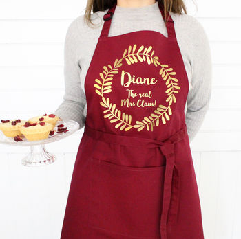 Personalised Wreath Apron, 4 of 12