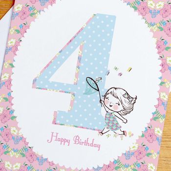 4th Birthday Card, 2 of 2
