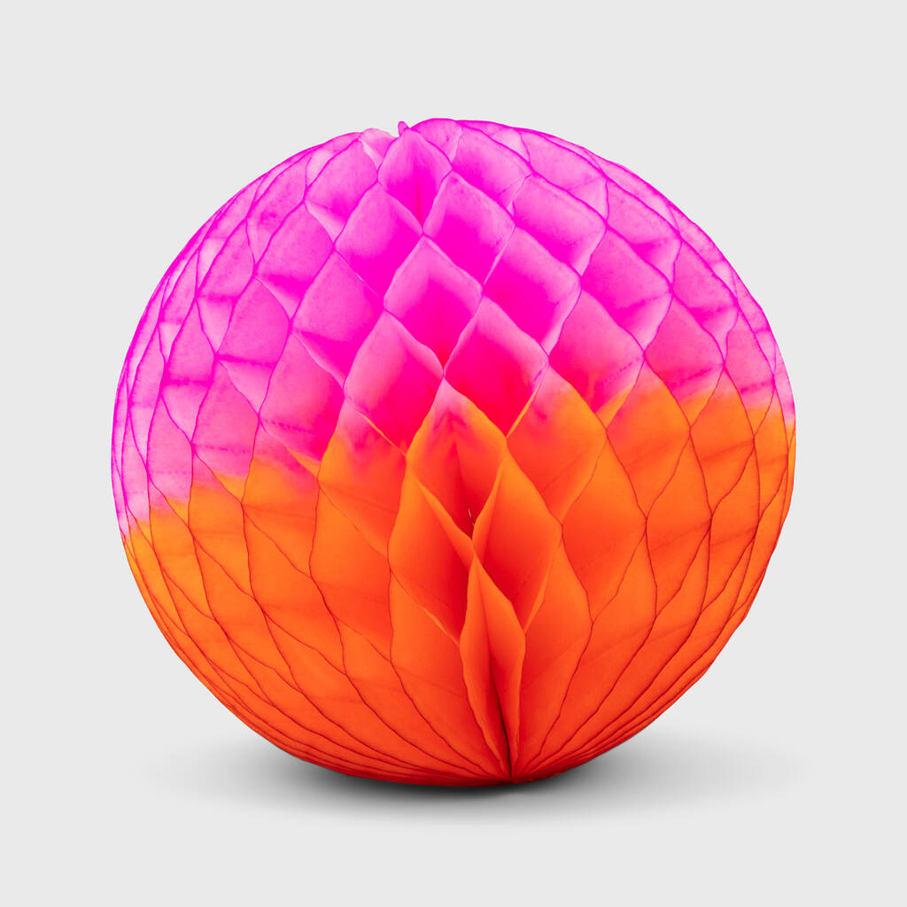 Two Tone Paper Ball Decoration By Paper Dreams