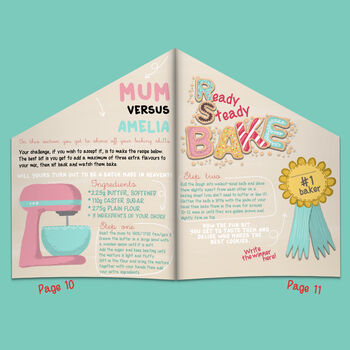 Personalised Baking Activity Book For Mum, 12 of 12