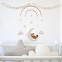 Sleeping Fox With Moon And Stars Baby Mobile, thumbnail 1 of 11