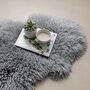 Naturally Tanned Sheepskin Rug In Dove Grey, thumbnail 1 of 4