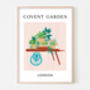 Covent Garden Flower Cart Art Print, thumbnail 2 of 2