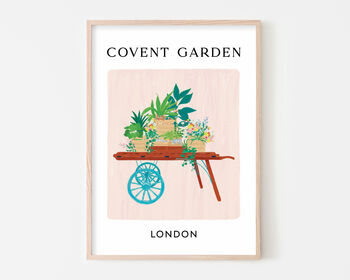 Covent Garden Flower Cart Art Print, 2 of 2