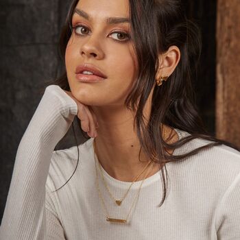 Chunky Gold Plated Sterling Silver Hinged Hoop Earrings, 2 of 7