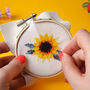 The Beekeeper Sunflower Design Cross Stitch Kit, thumbnail 1 of 4